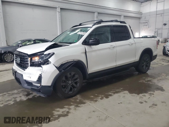 2021 Honda Ridgeline Sport with VIN 5FPYK3F17MB000333, listed as a Copart auction lot 57912255 with 52,955 mi miles and Salvage title. Bid and sale history available at DreamBid. Image 1.