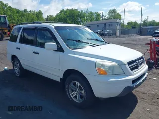2005 Honda Pilot EX-L z VIN 5FNYF18615B002901, wystawiony jako IAAI lot #42395874 z przebiegiem 217 334 mil mil oraz . Historia ofert i sprzedaży dostępna na DreamBid. Obrazek 1.