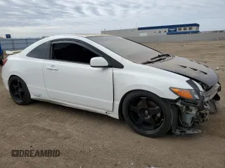 2008 Honda Civic Cpe Si with VIN 2HGFG215X8H708678, listed as a Copart auction lot 49978925 with 143,362 mi miles and Salvage Title. Bid and sale history available at carsss.com. Image 4.