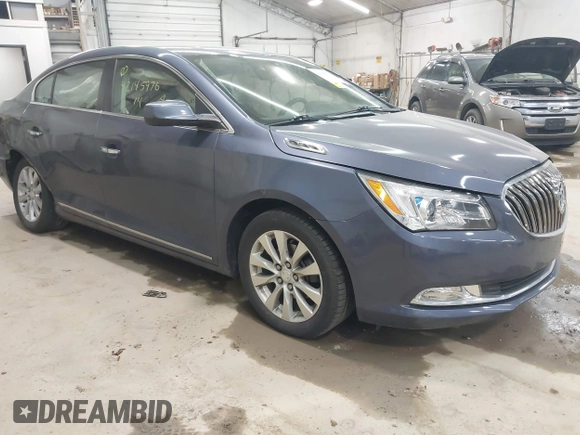 2014 Buick LaCrosse with VIN 1G4GA5GR6EF247407, listed as a IAAI auction lot 42145976 with 55,699 mi miles and . Bid and sale history available at DreamBid. Image 1.