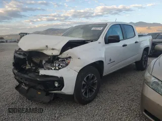 2021 Chevrolet Colorado 4WD Z71 with VIN 1GCGTDEN4M1231114, listed as a Copart auction lot 72928774 with 52,391 mi miles and Salvage Title. Bid and sale history available at carsss.com. Image 1.
