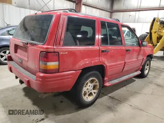 1996 Jeep Grand Cherokee Limited with VIN 1J4GZ78Y3TC186413, listed as a Copart auction lot 82370854 with 261,630 mi miles and Salvage Title. Bid and sale history available at carsss.com. Image 3.