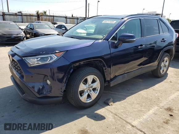 2021 Toyota RAV4 Hybrid XLE with VIN 2T3RWRFV4MW113240, listed as a Copart auction lot 65217455 with 42,715 mi miles and Salvage title. Bid and sale history available at DreamBid. Image 1.