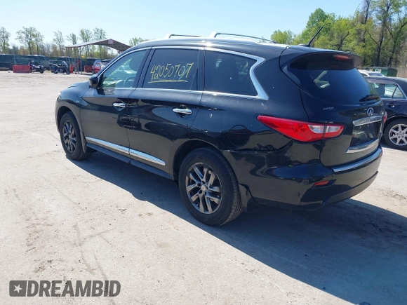 2015 Infiniti QX60 with VIN 5N1AL0MM5FC512476, listed as a IAAI auction lot 42050707 with 138,911 mi miles and . Bid and sale history available at DreamBid. Image 3.