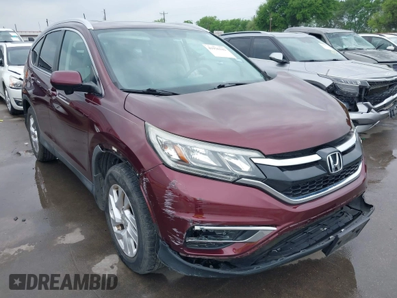 2015 Honda CR-V EX-L with VIN 2HKRM3H77FH519752, listed as a IAAI auction lot 41936342 with 73,378 mi miles. Bid and sale history available at carsss.com. Image 1.