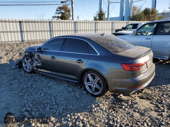 2018 Audi S4 Premium Plus with VIN WAUB4AF43JA003951, listed as a Copart auction lot 75572724 with 85,347 mi miles and Salvage Title. Bid and sale history available at carsss.com. Image 2.