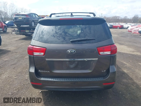 2016 Kia Sedona LX with VIN KNDMB5C11G6158934, listed as a IAAI auction lot 41908323 with 105,888 mi miles and . Bid and sale history available at carsss.com. Image 16.