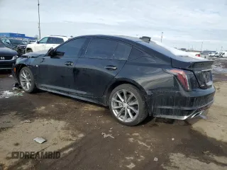 2025 Cadillac CT5 Sport with VIN 1G6DU5RKXS0113984, listed as a Copart auction lot 46092135 with 1,014 mi miles and Clean Title. Bid and sale history available at DreamBid. Image 2.