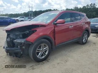 2018 Hyundai Santa Fe 2.4L with VIN 5XYZT3LB0JG511636, listed as a Copart auction lot 59958465 with 105,656 mi miles and Salvage title. Bid and sale history available at DreamBid. Image 1.