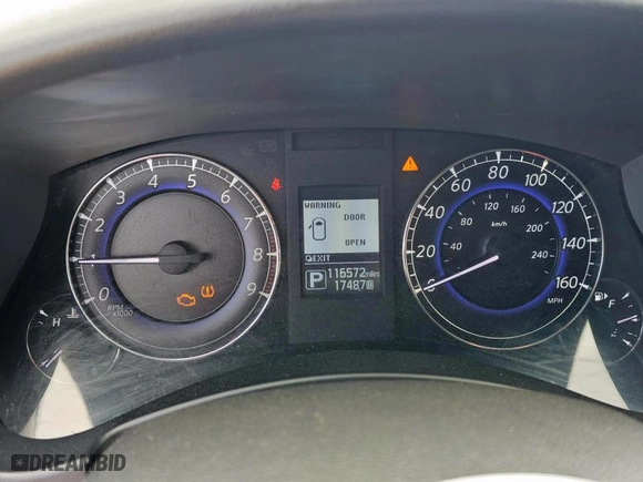 2017 Infiniti QX50 with VIN JN1BJ0RPXHM384527, listed as a Copart auction lot 53743655 with 116,572 mi miles and Salvage Title. Bid and sale history available at carsss.com. Image 9.