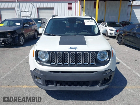 2016 Jeep Renegade Latitude with VIN ZACCJBBT7GPE12725, listed as a IAAI auction lot 41867887 with 126,774 mi miles. Bid and sale history available at carsss.com. Image 12.