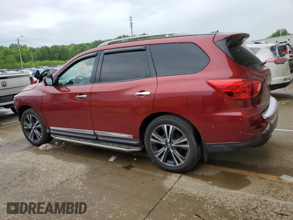 2018 Nissan Pathfinder S z VIN 5N1DR2MMXJC620138, wystawiony jako Copart lot #55303625 z przebiegiem 88 385 mil mil oraz Szkoda całkowita • Salvage title. Historia ofert i sprzedaży dostępna na DreamBid. Obrazek 2.