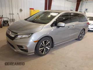 2018 Honda Odyssey Elite z VIN 5FNRL6H95JB105236, wystawiony jako IAAI lot #42020212 z przebiegiem 83 751 mil mil oraz . Historia ofert i sprzedaży dostępna na DreamBid. Obrazek 2.
