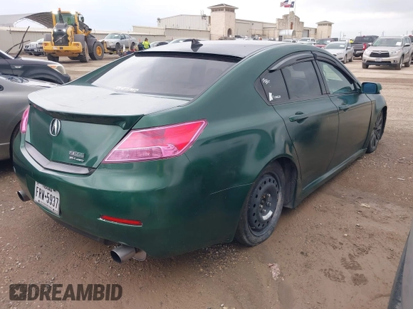 2012 Acura TL Tech Auto with VIN 19UUA9F56CA006245, listed as a IAAI auction lot 42111518 with 198,156 mi miles. Bid and sale history available at carsss.com. Image 4.