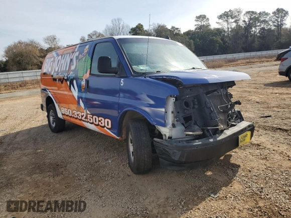 2017 Chevrolet Express Cargo Van with VIN 1GCWGAFF2H1246478, listed as a Copart auction lot 41787405 with 153,907 mi miles and Salvage Title. Bid and sale history available at carsss.com. Image 4.