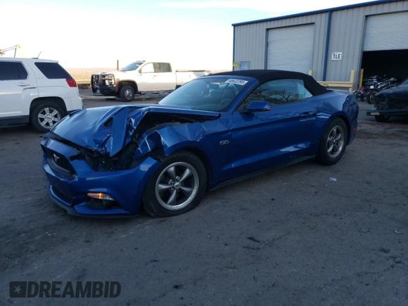 2017 Ford Mustang GT Premium with VIN 1FATP8FF4H5252731, listed as a Copart auction lot 48632395 with 43,951 mi miles and Salvage Title. Bid and sale history available at carsss.com. Image 1.