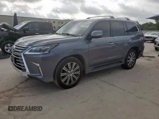 2017 Lexus LX 570 with VIN JTJHY7AX6H4237898, listed as a Copart auction lot 61805495 with 97,598 mi miles and Salvage title. Bid and sale history available at DreamBid. Image 1.