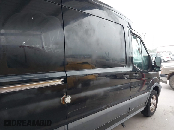 2017 Ford Transit with VIN 1FTYR2CM9HKB54645, listed as a IAAI auction lot 42077322 with 130,590 mi miles. Bid and sale history available at carsss.com. Image 12.