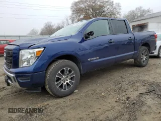 2022 Nissan Titan S with VIN 1N6AA1EC9NN106805, listed as a Copart auction lot 84405814 with 63,546 mi miles and Salvage title. Bid and sale history available at DreamBid. Image 1.