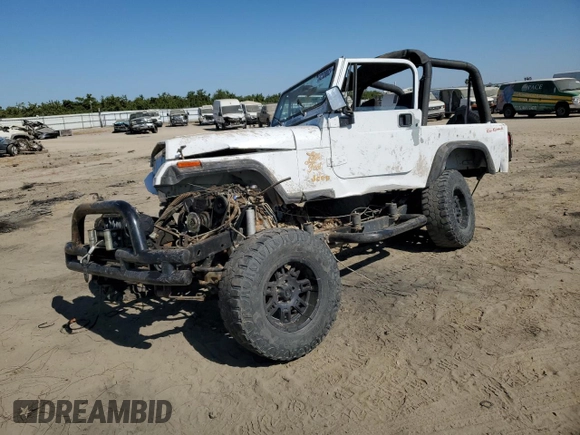 1995 Jeep Wrangler S with VIN 1J4FY19P0SP239299, listed as a Copart auction lot 62338803 with 113,870 mi miles and Non Repairable. Bid and sale history available at carsss.com. Image 1.