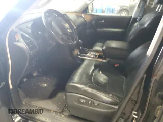 2012 Infiniti QX56 7-passenger with VIN JN8AZ2NF9C9517904, listed as a Copart auction lot 49315055 with 0 mi miles and Salvage Title. Bid and sale history available at carsss.com. Image 7.