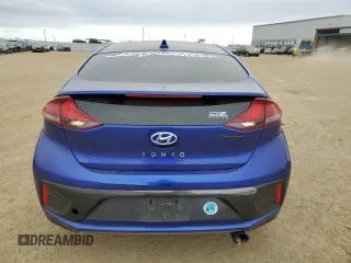 2019 Hyundai Ioniq Blue with VIN KMHC65LC4KU180704, listed as a Copart auction lot 46729075 with 102,336 mi miles and Salvage Title. Bid and sale history available at DreamBid. Image 6.