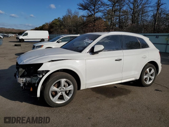 2020 Audi Q5 Premium Plus with VIN WA1BNAFY0L2058271, listed as a Copart auction lot 42160375 with 47,150 mi miles and Salvage Title. Bid and sale history available at carsss.com. Image 1.