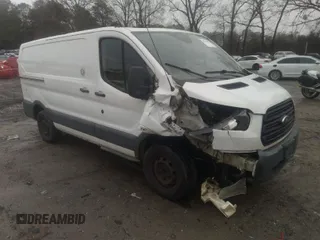 2017 Ford Transit with VIN 1FTYR1YMXHKA88027, listed as a IAAI auction lot 41574429 with 258,344 mi miles. Bid and sale history available at carsss.com. Image 1.