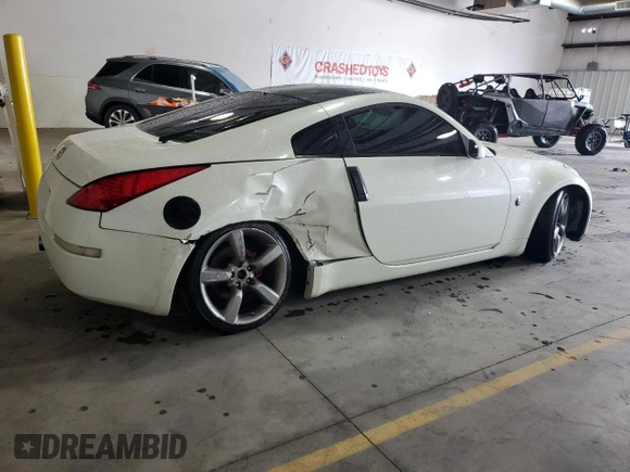 2005 Nissan 350Z Enthusiast with VIN JN1AZ34D35M601012, listed as a Copart auction lot 48969195 with 134,521 mi miles and Salvage Title. Bid and sale history available at carsss.com. Image 3.