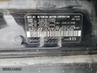 2022 Mitsubishi Outlander SE with VIN JA4J4UA85NZ064908, listed as a Copart auction lot 46345455 with 49,493 mi miles and Salvage Title. Bid and sale history available at carsss.com. Image 14.