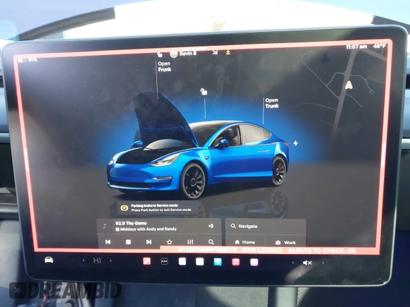 2023 Tesla Model 3 Long Range with VIN 5YJ3E1EB0PF688172, listed as a IAAI auction lot 41411580 with 21,125 mi miles and . Bid and sale history available at DreamBid. Image 18.