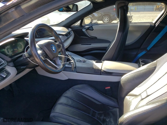 2016 BMW i8 with VIN WBY2Z2C52GV676270, listed as a Copart auction lot 87290794 with NaN miles and Salvage Title. Bid and sale history available at carsss.com. Image 7.
