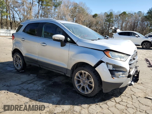 2018 Ford EcoSport Titanium z VIN MAJ6P1WL1JC249426, wystawiony jako Copart lot #49424845 z przebiegiem 69 361 mil mil oraz Szkoda całkowita • Salvage title. Historia ofert i sprzedaży dostępna na DreamBid. Obrazek 4.
