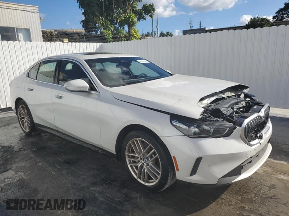 2024 BMW 5 Series 530i with VIN WBA43FJ05RCR71997, listed as a Copart auction lot 86393734 with 11,106 mi miles and Clean Title. Bid and sale history available at carsss.com. Image 4.