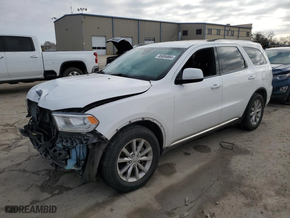 2018 Dodge Durango SXT with VIN 1C4RDHAG2JC290408, listed as a Copart auction lot 85084884 with 105,794 mi miles and Salvage Title. Bid and sale history available at carsss.com. Image 1.