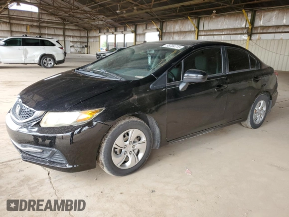 2015 Honda Civic LX with VIN 19XFB2F55FE121352, listed as a Copart auction lot 55704715 with 94,833 mi miles and Clean Title. Bid and sale history available at DreamBid. Image 1.