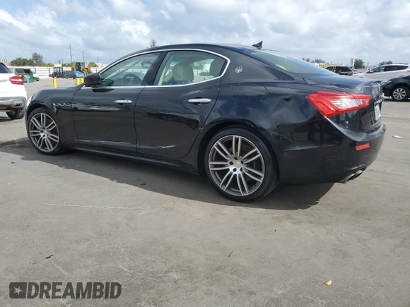 2015 Maserati Ghibli z VIN ZAM57XSA5F1129866, wystawiony jako Copart lot #51738015 z przebiegiem Nie podano mil oraz Szkoda całkowita • Salvage title. Historia ofert i sprzedaży dostępna na DreamBid. Obrazek 2.