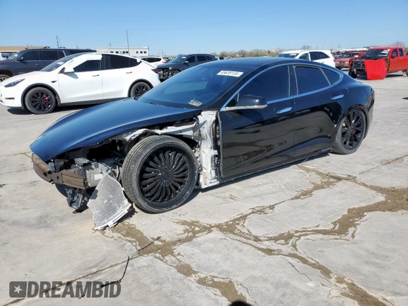 2019 Tesla Model S 100D with VIN 5YJSA1E46KF331936, listed as a Copart auction lot 49639135 with 20,499 mi miles and Salvage title. Bid and sale history available at DreamBid. Image 1.