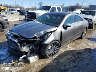 2022 Mercedes-Benz CLA with VIN W1K5J4HB1NN287249, listed as a Copart auction lot 46110735 with 17,273 mi miles and Salvage Title. Bid and sale history available at carsss.com. Image 1.