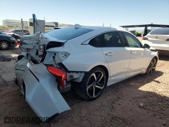 2019 Honda Accord Sport with VIN 1HGCV2F30KA023613, listed as a Copart auction lot 61568095 with 63,473 mi miles and Salvage title. Bid and sale history available at DreamBid. Image 3.