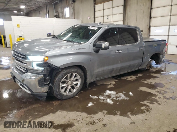 2020 Chevrolet Silverado 1500 LTZ with VIN 3GCUYGED2LG326090, listed as a Copart auction lot 47846505 with 63,277 mi miles and Salvage Title. Bid and sale history available at DreamBid. Image 1.