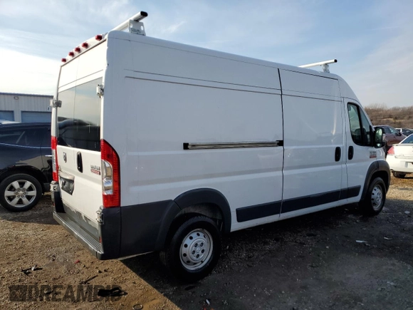 2017 Ram ProMaster Cargo with VIN 3C6TRVDG6HE526134, listed as a Copart auction lot 47312225 with 186,611 mi miles and Salvage Title. Bid and sale history available at carsss.com. Image 3.