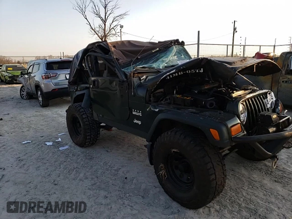 2005 Jeep Wrangler X with VIN 1J4FA39S75P308465, listed as a Copart auction lot 48693035 with Not Provided miles and Salvage Title. Bid and sale history available at DreamBid. Image 11.