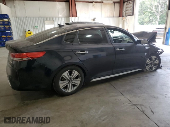 2017 Kia Optima EX with VIN KNAGU4LEXH5013674, listed as a Copart auction lot 76308204 with 122,493 mi miles and Salvage Title. Bid and sale history available at DreamBid. Image 3.