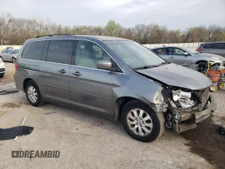 2009 Honda Odyssey EX-L with VIN 5FNRL387X9B029215, listed as a Copart auction lot 51149365 with 217,280 mi miles and Salvage Title. Bid and sale history available at carsss.com. Image 4.