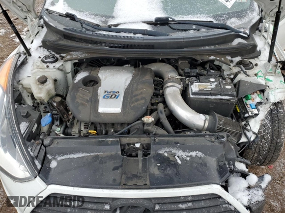 2014 Hyundai Veloster Turbo with VIN KMHTC6AEXEU193268, listed as a Copart auction lot 45005875 with 86,133 mi miles and Salvage Title. Bid and sale history available at carsss.com. Image 11.