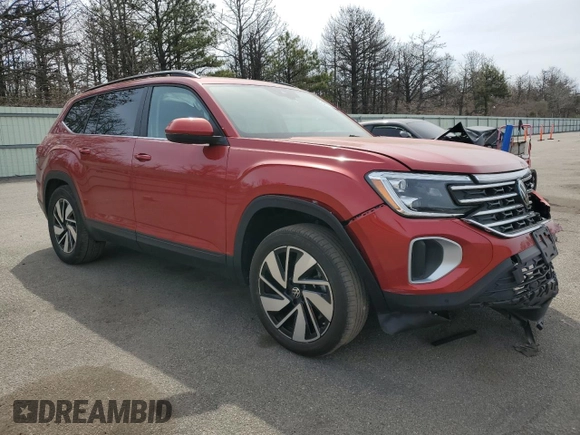 2024 Volkswagen Atlas SE z VIN 1V2KR2CA2RC529295, wystawiony jako Copart lot #54307975 z przebiegiem 14 320 mil mil oraz Szkoda całkowita • Salvage title. Historia ofert i sprzedaży dostępna na DreamBid. Obrazek 4.