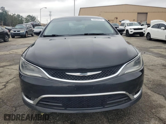 2015 Chrysler 200 C with VIN 1C3CCCCB1FN629396, listed as a Copart auction lot 49834515 with 185,227 mi miles and Clean Title. Bid and sale history available at carsss.com. Image 5.