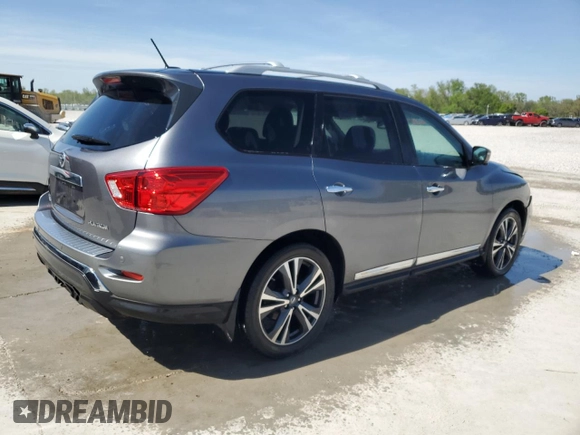 2017 Nissan Pathfinder S with VIN 5N1DR2MN9HC912477, listed as a Copart auction lot 53715565 with 90,690 mi miles and Salvage title. Bid and sale history available at DreamBid. Image 3.