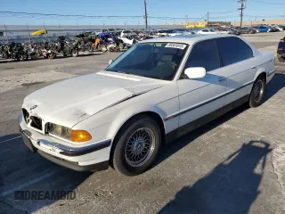 1997 BMW 7 Series 740il with VIN WBAGJ8328VDL40601, listed as a Copart auction lot 88363645 with 0 mi miles and Salvage Title. Bid and sale history available at carsss.com. Image 1.